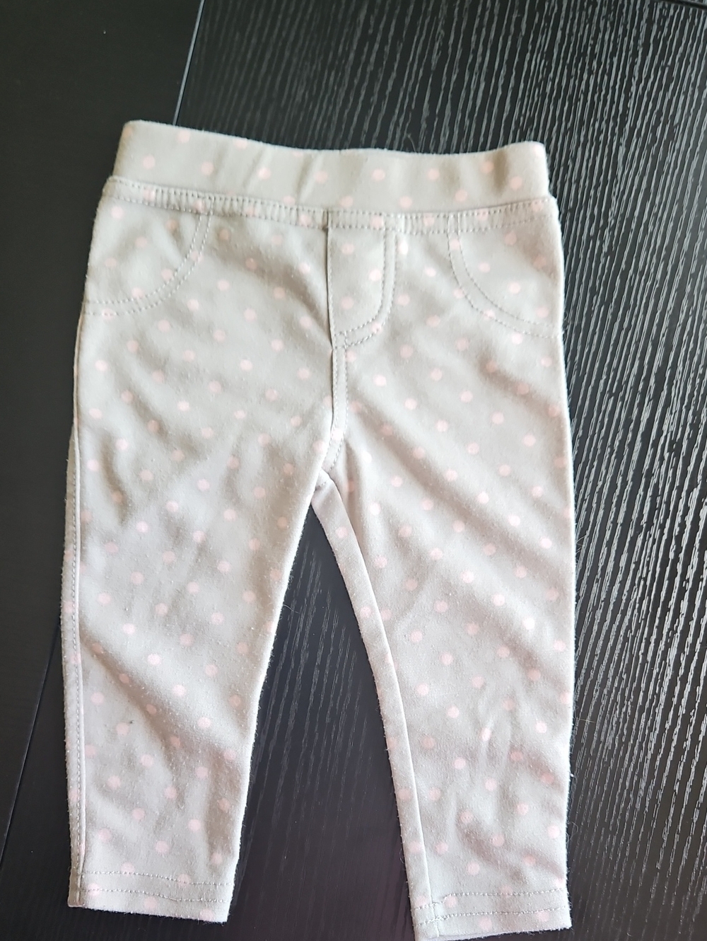 Toddler Pink Polka Dot Stretch Leggings